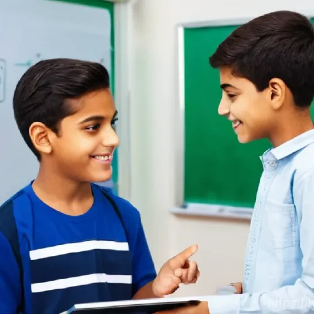 아랍어 어순 특징 - **Prompt Title: Decoding Arabic Noun-Adjective Agreement**

    A diverse group of three friendly, s...