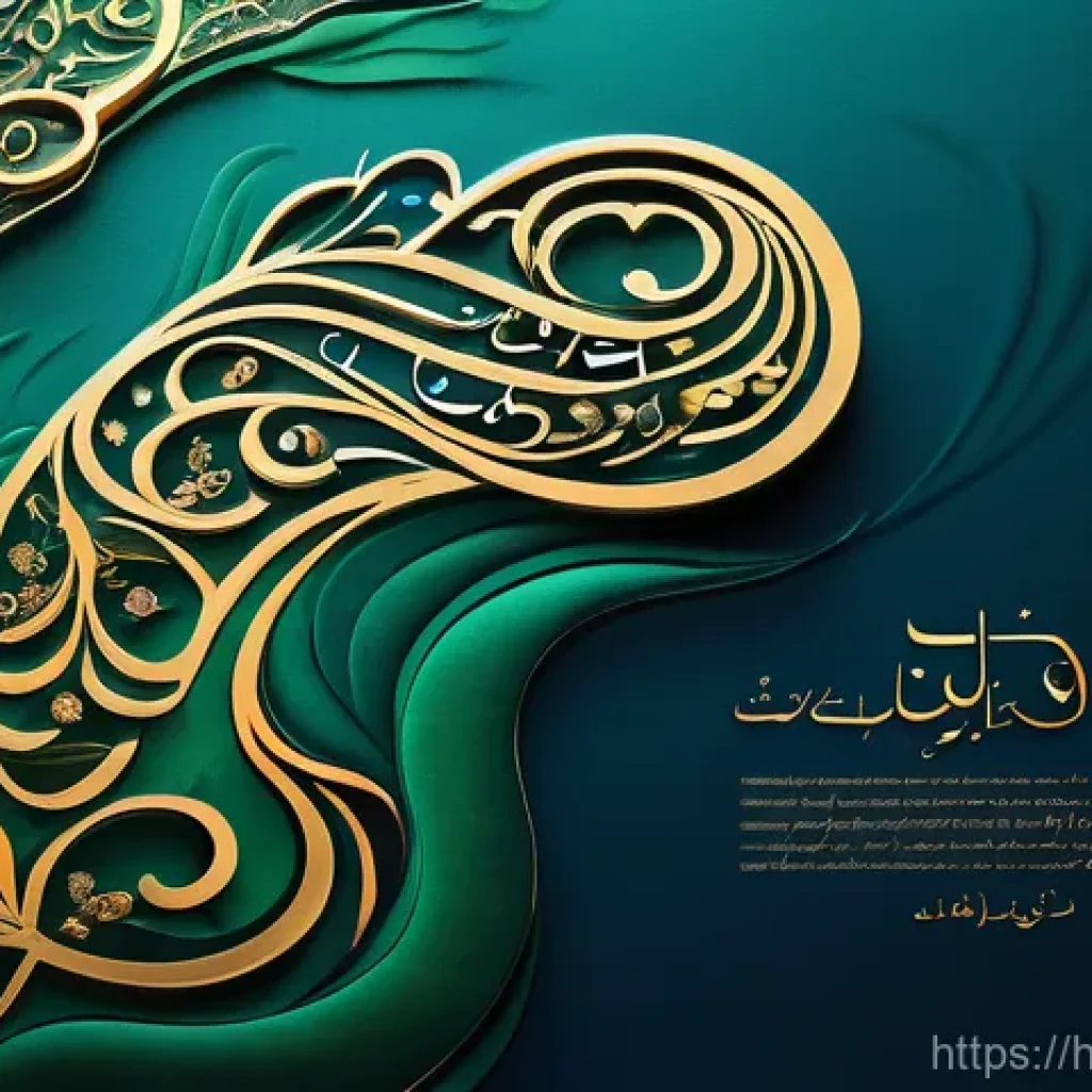 아랍어와 우르두어 유사점 - **Prompt:** An ethereal artistic depiction of two vibrant rivers, one representing Arabic and the ot...